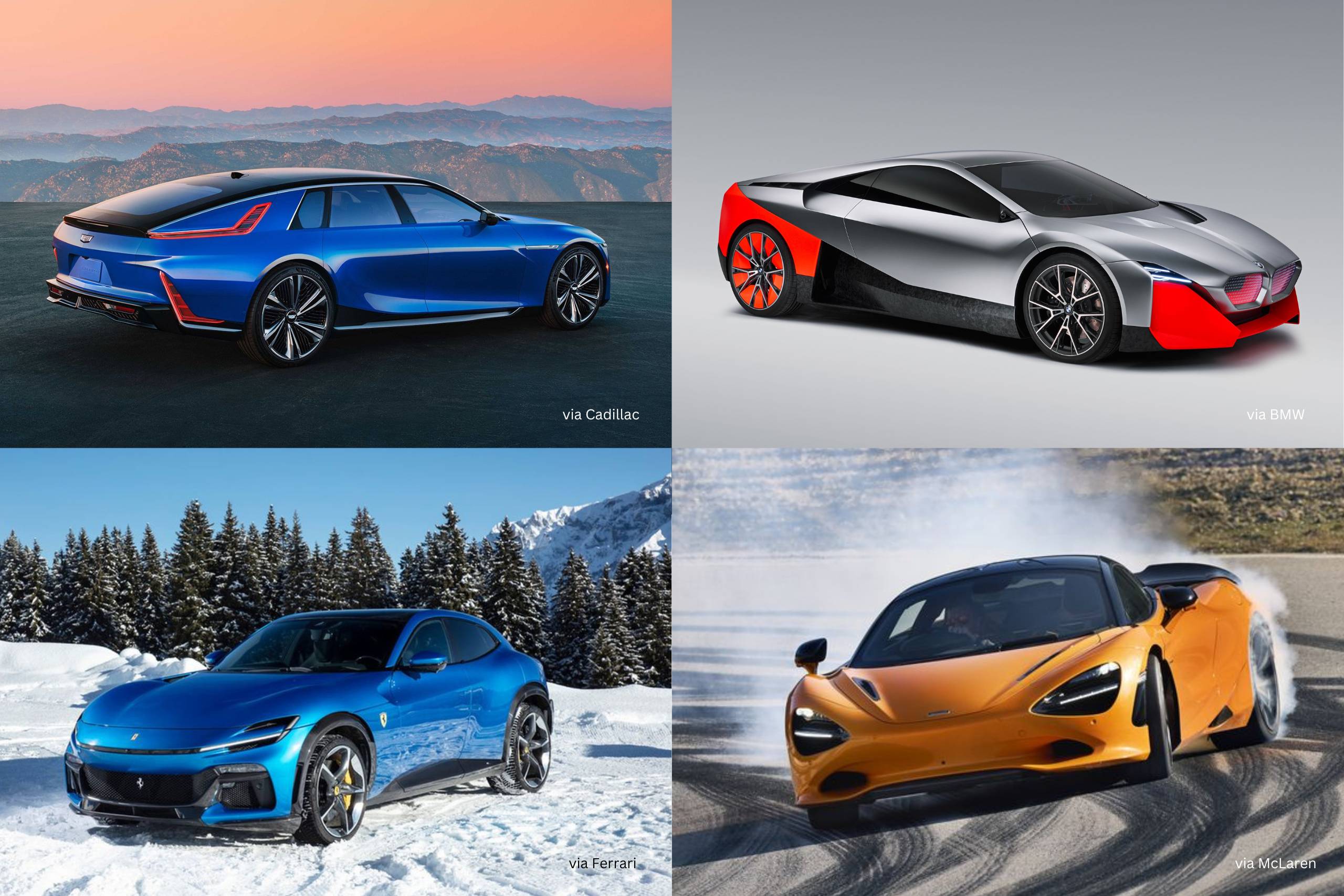 Supercars and sports cars coming in 2025